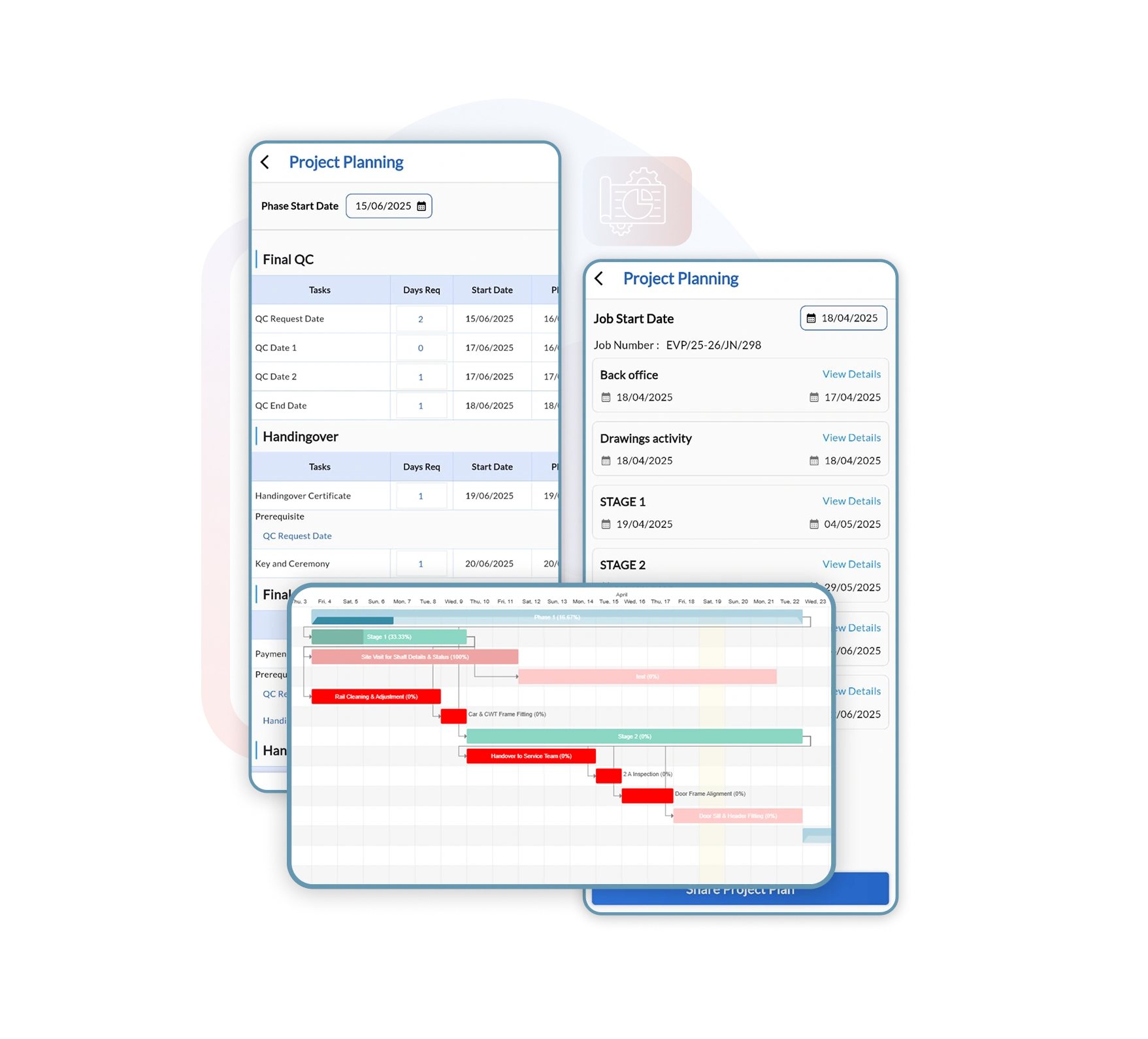 Elevator quotation software screenshot